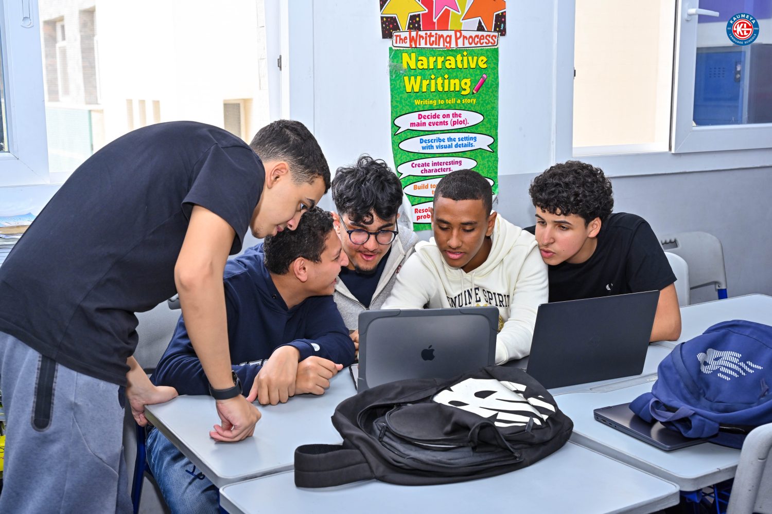 A team working through a build